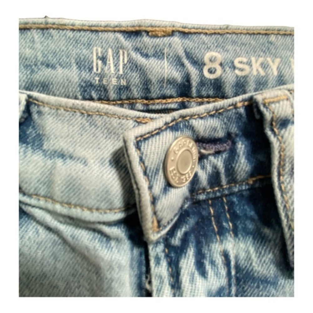 Gap Teen Sky-High‎ ‘90s Loose Distressed Jeans Size 8 - Picture 4 of 4